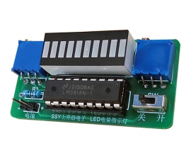 Green LED Power Indicator DIY Kit Battery Electricity Display Module Kits